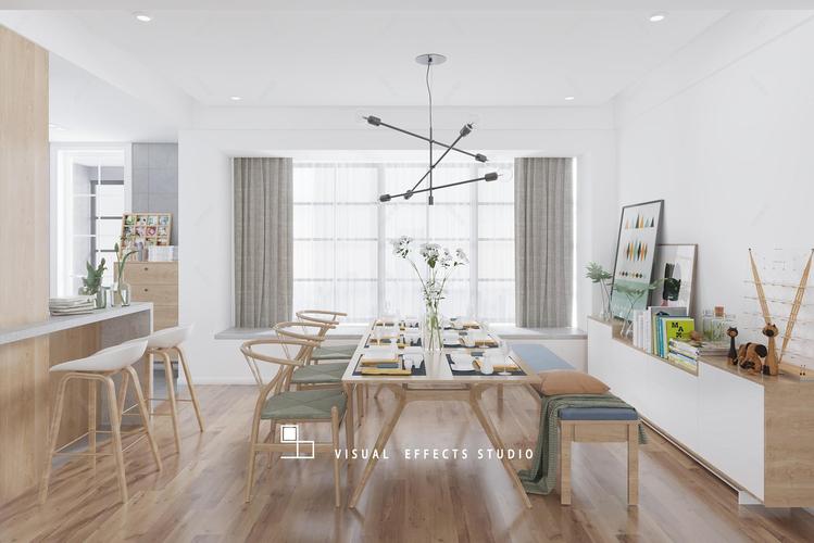 日式客厅餐厅卧室 - 效果图交流区-建e室内设计网